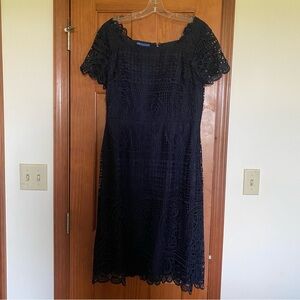 RSVP by Talbots Navy Blue Dress Size 10